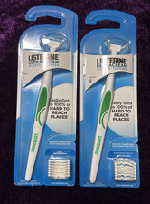 Listerine Ultraclean Access Flosser Starter Pack Lot of 2 Disposable Heads