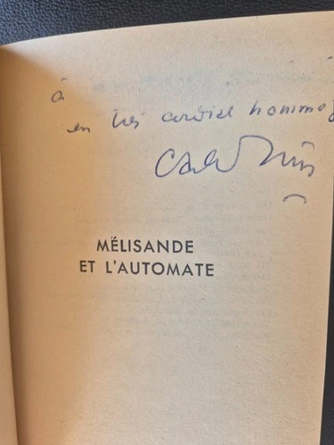CARLO RIM Mélisande et l'Automate GALLIMARD NRF 1960 Relié ENVOI AUTOGRAPHE SP
