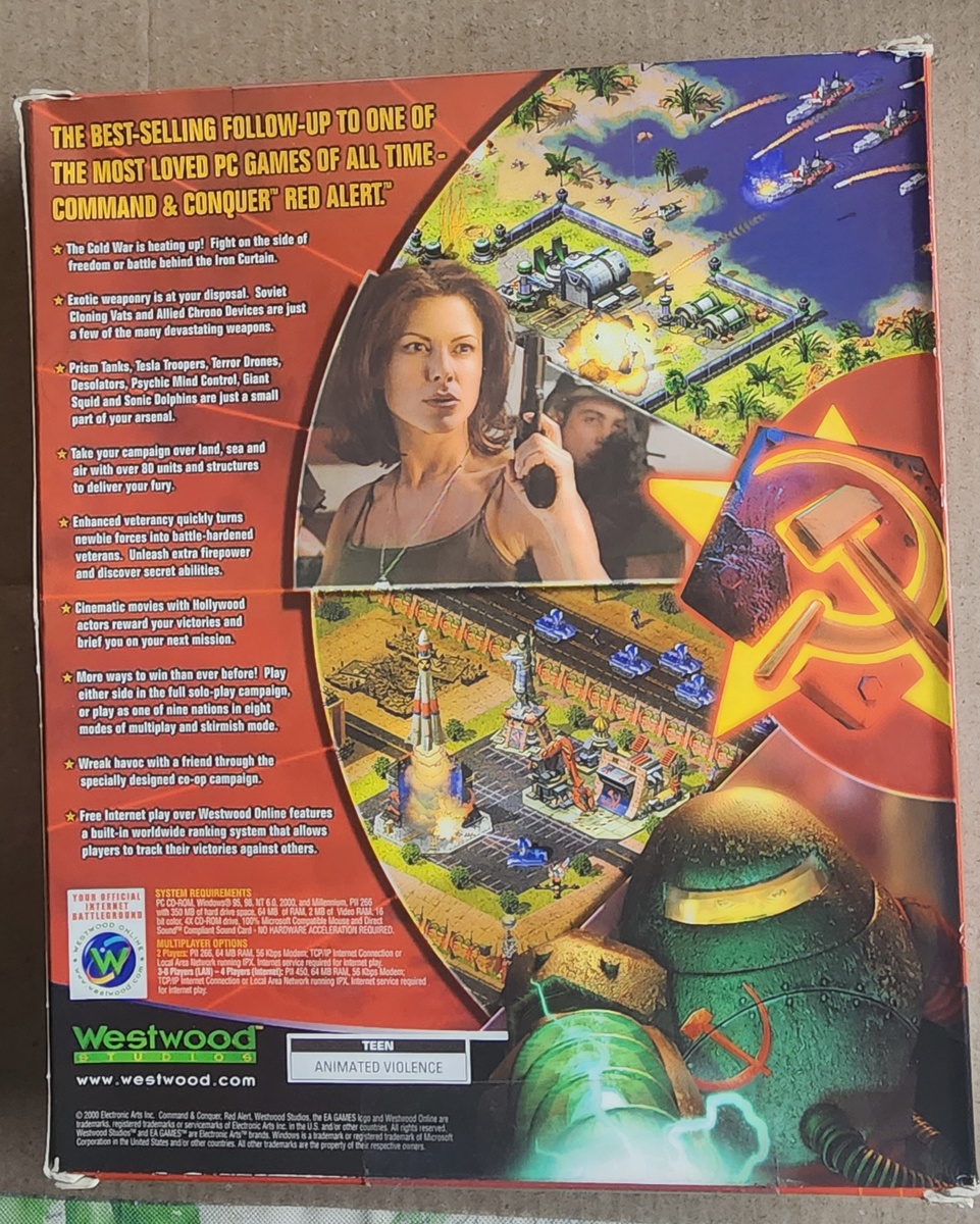 Command & Conquer Red Alert 2 (2000) Big Box PC New US Factory