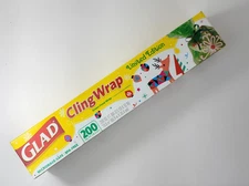 Christmas Green Glad Cling Food Wrap Limited Edition 2016 Holiday 200 Sq Ft