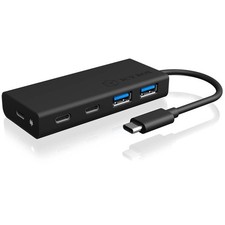 Image of ICY BOX IB-HUB1426-CPD USB-C multiport hub 4 ports USB 3.2 Gen 2 Black