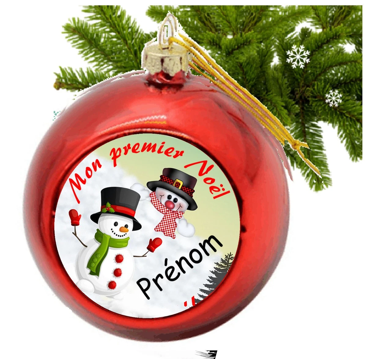 Boule De Noel Mon Premier Noel Disney Boule de Noël personnalisée prénom Mon premier Noël 14 | eBay