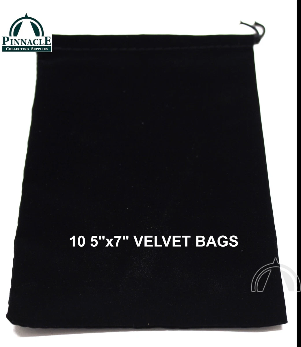 Black Velvet Pouches, Extra Large