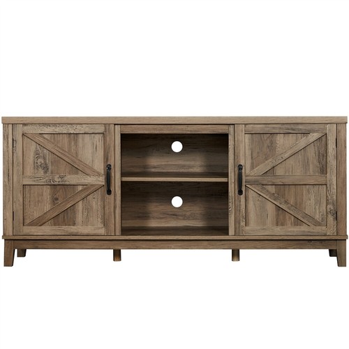 Farmhouse TV Stand for TVs up to 65in Media Entertainment Center for Living Room - Picture 13 of 13
