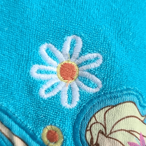 Disney Store Girls Frozen Princess Elsa & Anna 5/6 Hooded Terry Swim Cover-up - Picture 11 of 11