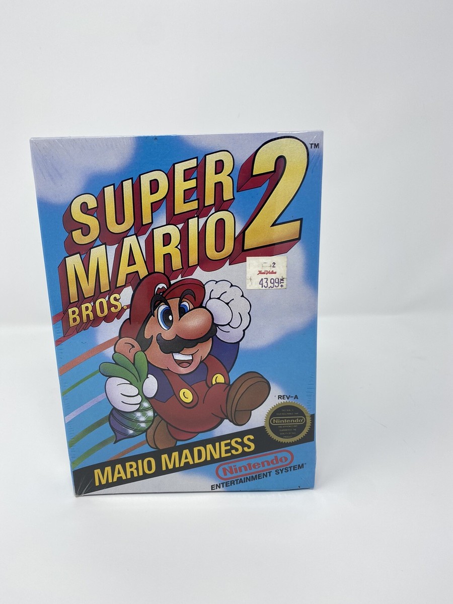 Super Mario Bros. 2 NES Nintendo, Factory Sealed, H-Seam, Brand
