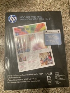 HP Laser Brochure Paper 150 g-Glossy-8.5x11 (Sealed)
