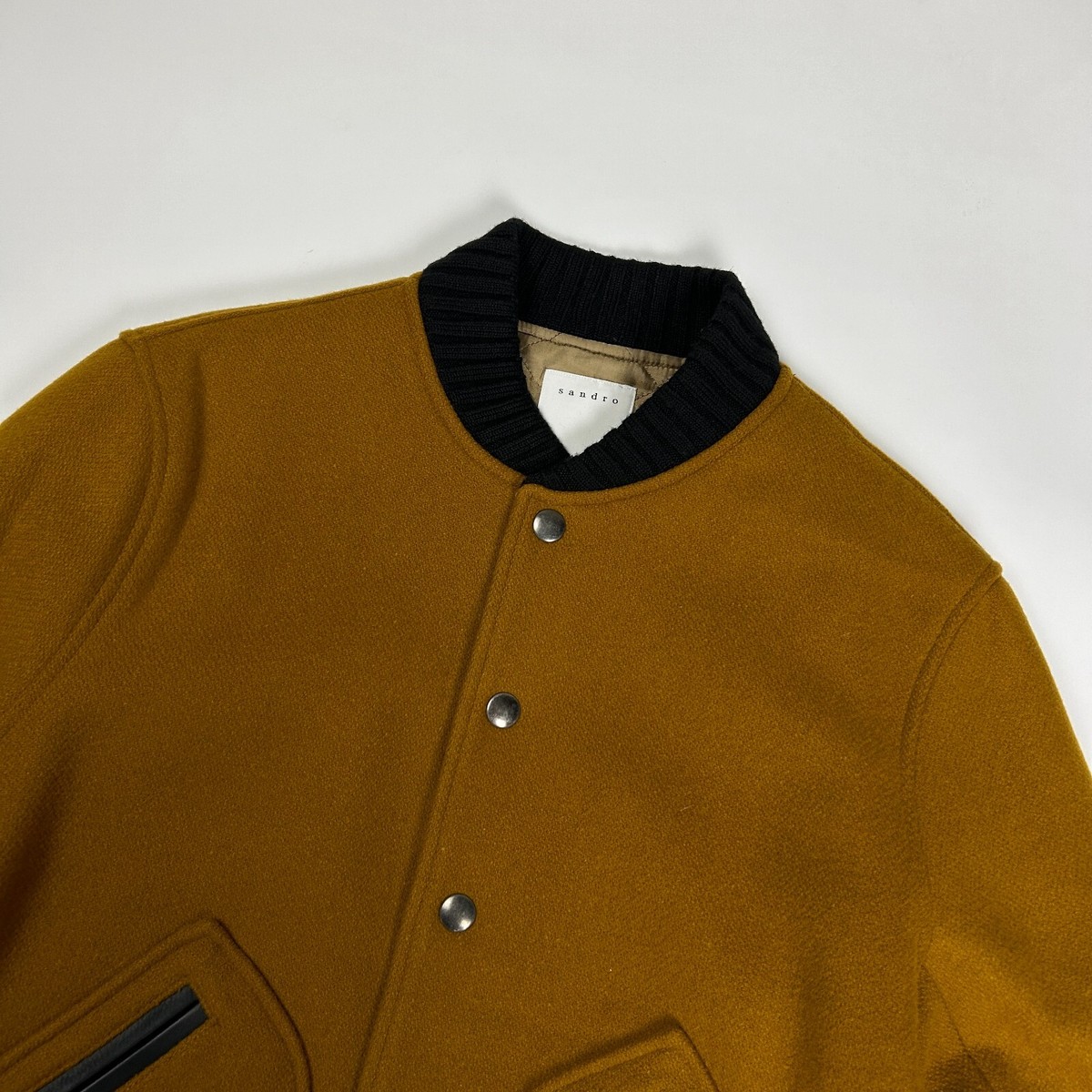 ジャケット・アウター SANDRO Wool Varsity Jacket SANDRO PARIS WOOL VARSITY BOMBER JACKET | eBay