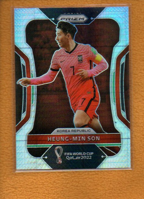 Heung-Min Son 2022 Panini Prizm FIFA World Cup Prizms Hyper #135 Korea Republic
