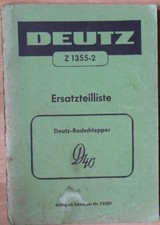 Deutz Schlepper D 40 Ersatzteilliste