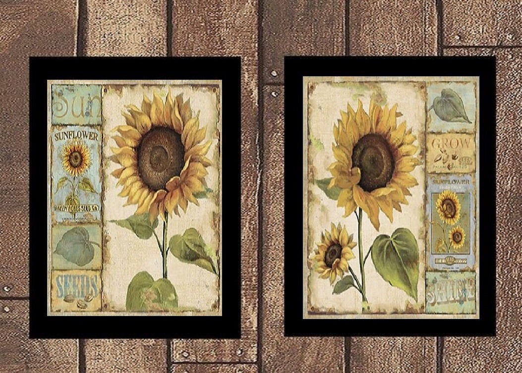ALL SIZE LAMINATED Sunflower 2 Unframed Pictures Flowers