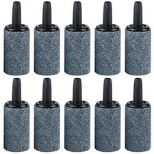 10 Pack 1 Inch Aquarium Air Stones Cylinder Fish Tank Air Stone Aerator Bubble