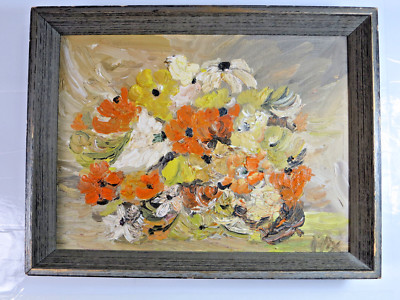 Nice one!Mid century floral still life signed MAX could this be PETER MAX? 13x10