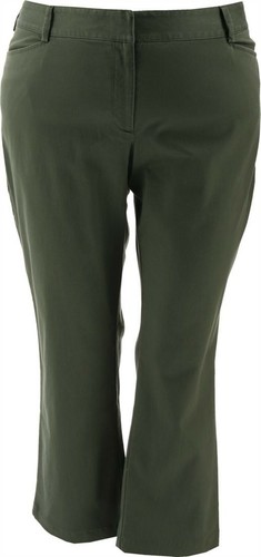 Chino Mid Rise Straight Leg Pants 
