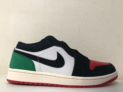 Nike Air Jordan 1 Low Q54 White Black Scenery Green FQ6703-100 Size 9