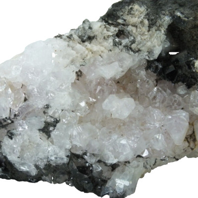 Quartz Rhodochrosite Crystals Zinc Corp Mine Broken Hill NSW. Australia.(EA9721)