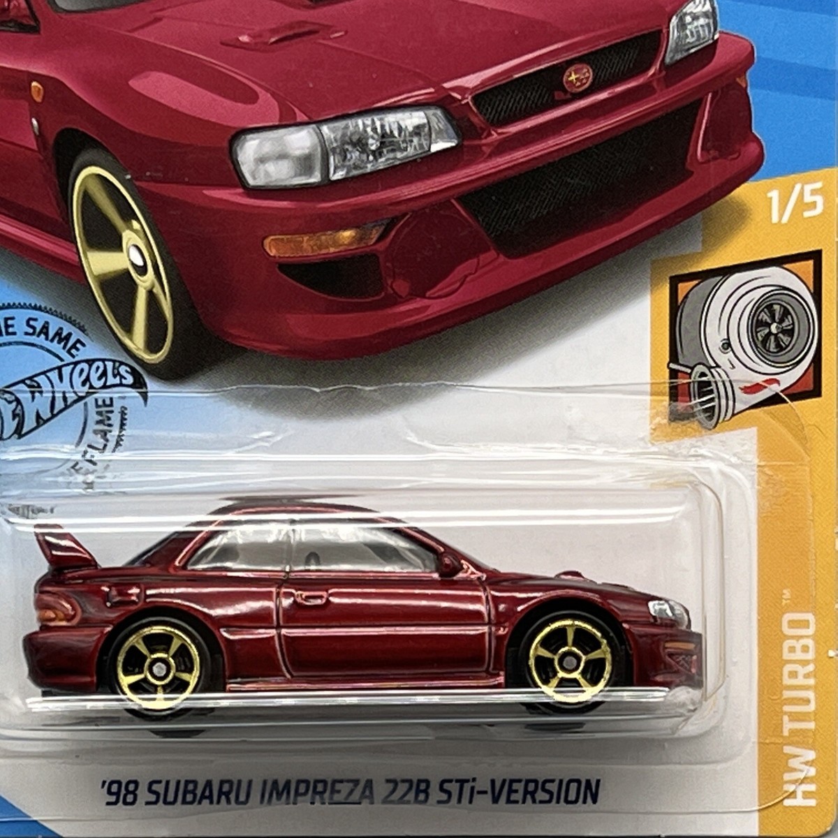 Hot Wheels '98 Subaru Impreza 22B STi - Version Red HW Turbo Read