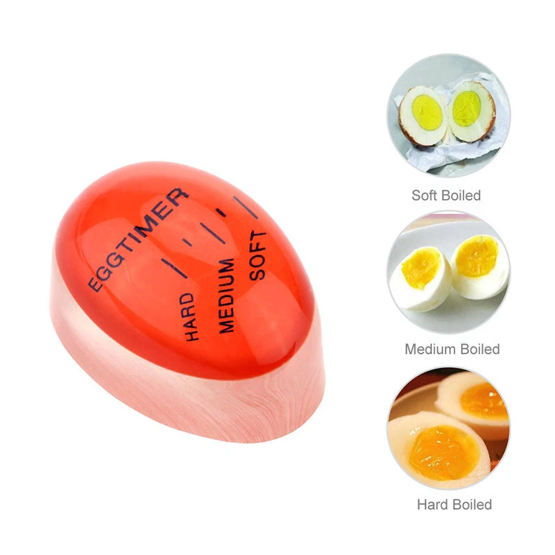 Egg timer indicator soft boiled display egg cooked degree mini egg boiler xa