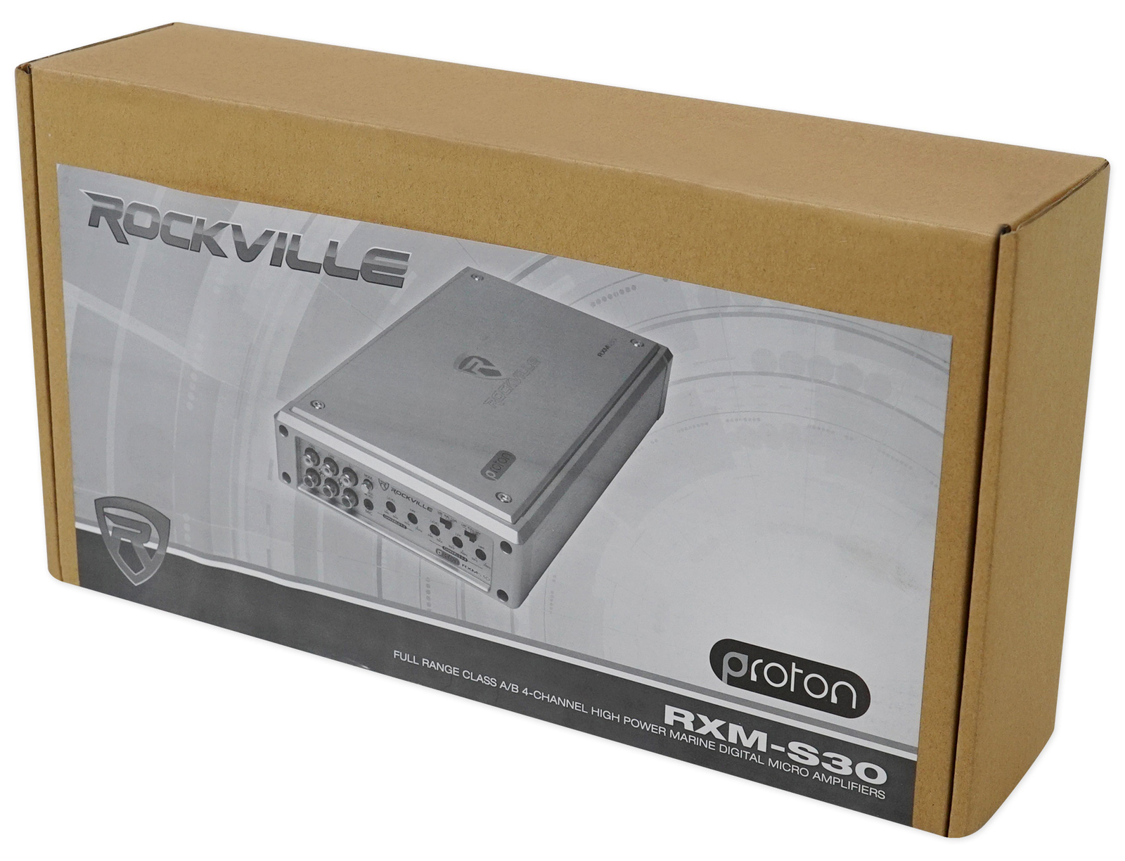 Rockville RXM-S30 Micro Усилитель для морских пехотинцев квадроциклов мощностью 2400 Вт пиковый 4 канала 4x150 Вт Комплект усилителей