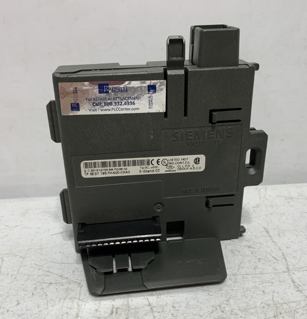 Siemens 6ES7195-7HA00-0XA0 Bus Module