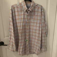 Alex Cannon Terrific Multicolor Neutral Plaid Long Sleeve 100 Cotton Shirt L