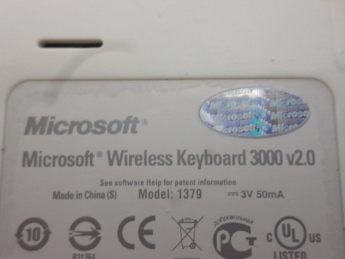 USED Microsoft Wireless Keyboard 3000 v2.0 - Picture 4 of 4