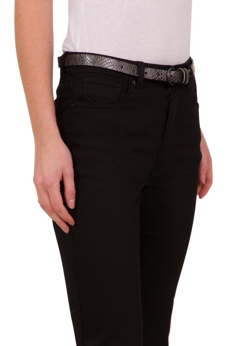 Pantalon Chino Per Una Roma Rise Taille 18 Court, Neuf Avec étiquette - Couleur Naturel, Coton élasthanne