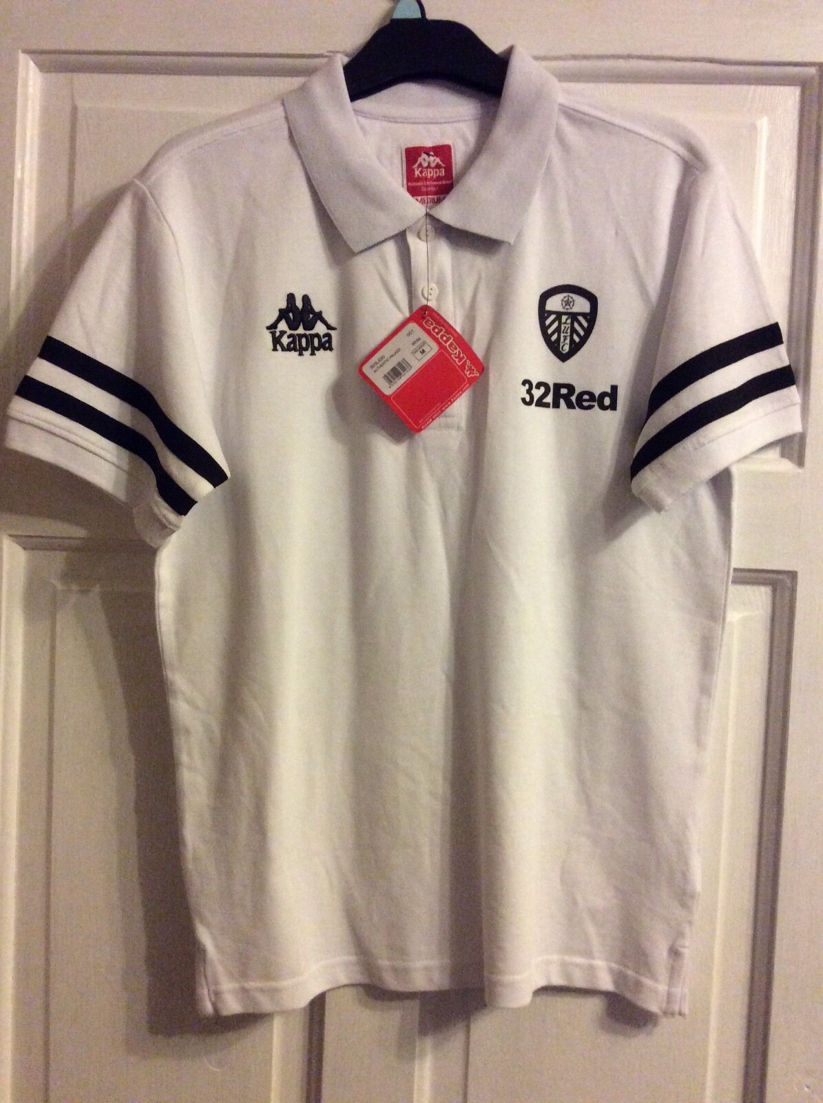 leeds united retro polo shirt