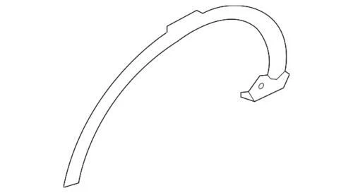 Genuine Land-Rover Wheel Opening Molding LR123731