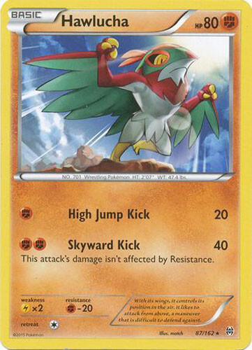 Pokemon Card - XY BREAKthrough 87/162 - HAWLUCHA (rare) - NM/Mint