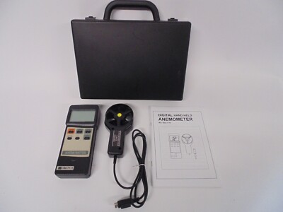 RS 180-7111 Windmesser Digital Handmonitor mit Koffer und Zubehör