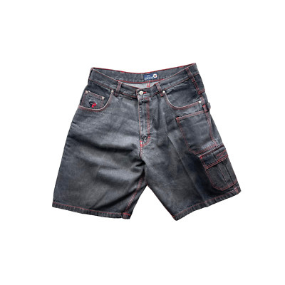 パンツ NO MASS PROD WAXED DENIM BAGGY SHORTS パンツ NO MASS PROD WAXED DENIM BAGGY SHORTS Men's Essential