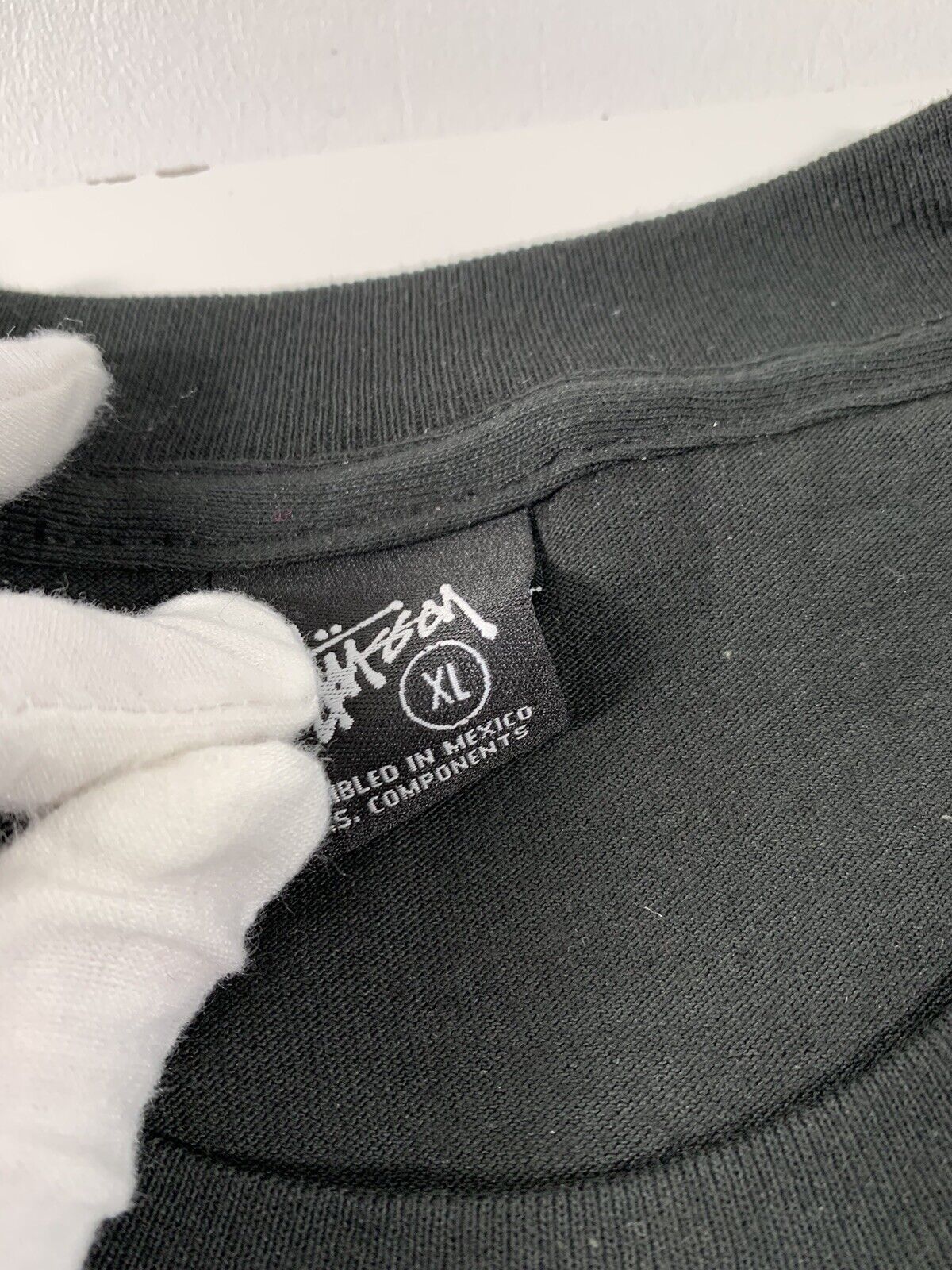 Stussy T-Shirt Black Tee Mens XL Logo Retro Red Sneaker Graphics NWOT