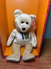 Ty Beanie Babies 2002”PREMIER" Tan Bear with P.F.C.