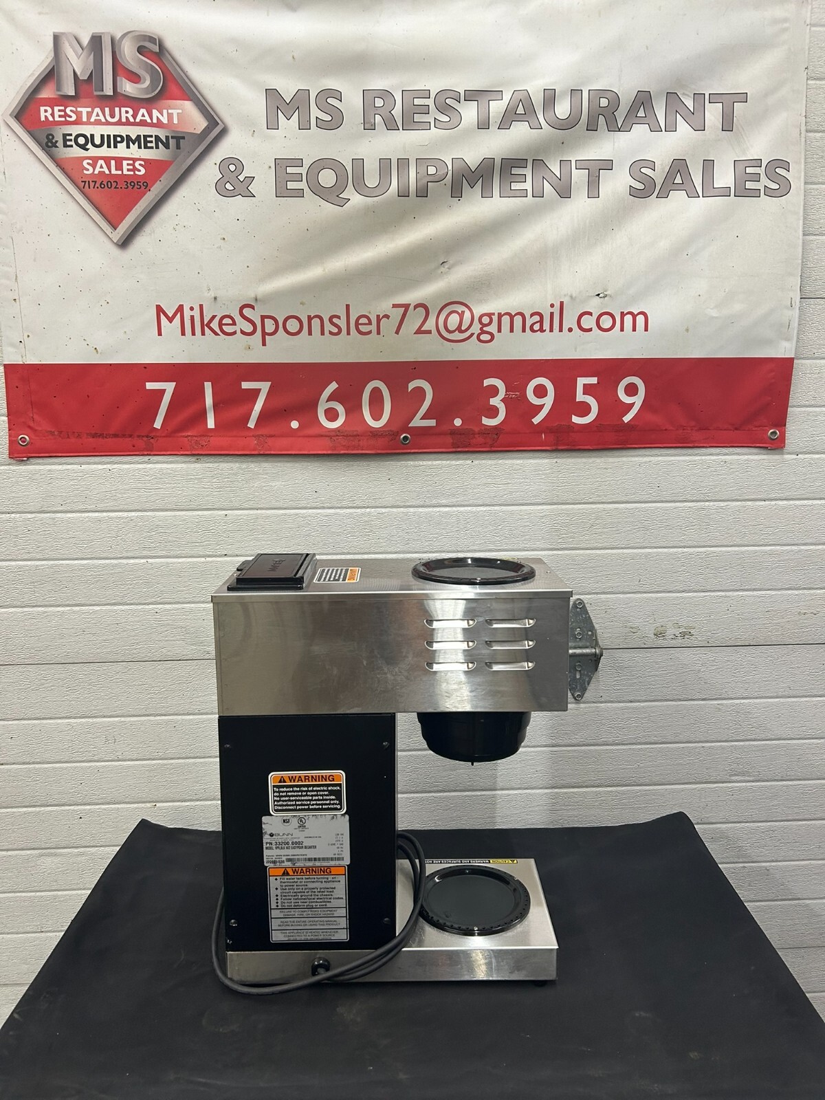 Bunn VPR Med. Vol. Decanter Coffee Maker - Pourover, 3 4/5 Gal/Hr. 120v Working!