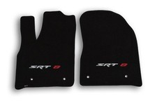 16-19 Jeep Grand Cherokee Srt 8black Velourtex Carpet 2pc Front Mats With Logo