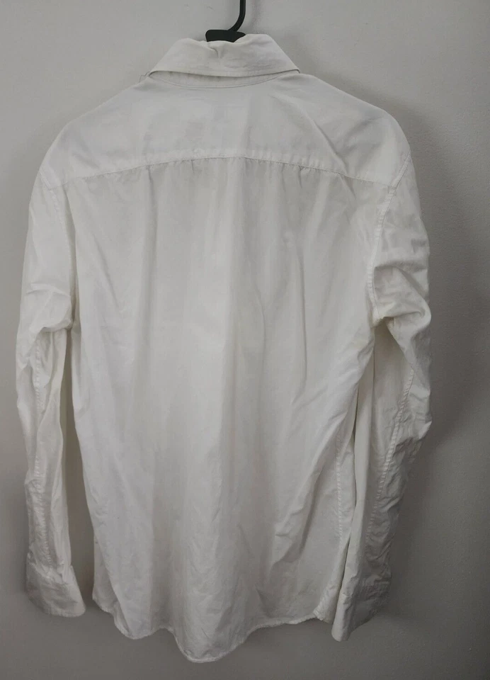 CAMISA YOHJI YAMAMOTO X Y'S BLANCA ALGODÓN CLÁSICA JA 4 US CH 44" Foto 3 de 4