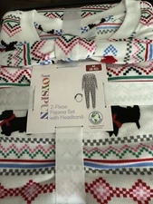 Joyspun 2 Piece Pajama Set W Headband New Medium 8-10 Dog