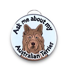 Australian Terrier Dog Bottle Opener Keychain Accessories 2.25" Handmade