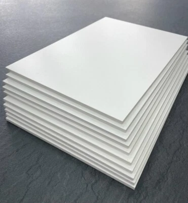 PVC Foam Sign Boards / Mounting / Display / Craft Board - Matt White Plastic