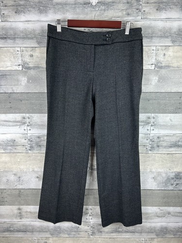 Pantalon Tailleur Femme Halogen Taylor Fit - Taille 8P, Coupe Droite, Gris Charbon - NEUF Avec étiquettes (NWT)