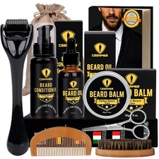 The Beard Club Advanced Growth Kit Healthy Full Hair Men Grooms Oil Serum Boosts