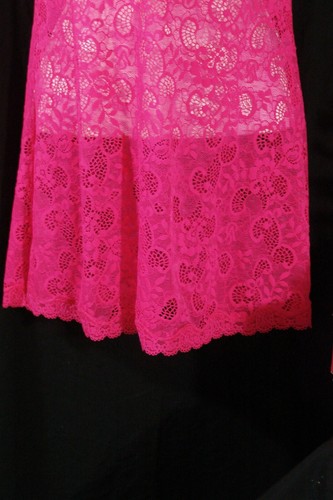Victoria's Secret Slip S stretch lace halter pink nightie small vtg-11 - Picture 4 of 12
