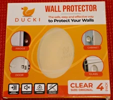 Ducki Wall Protectors -4 Pack Clear- Self Original - 2" (4 Pack), Clear