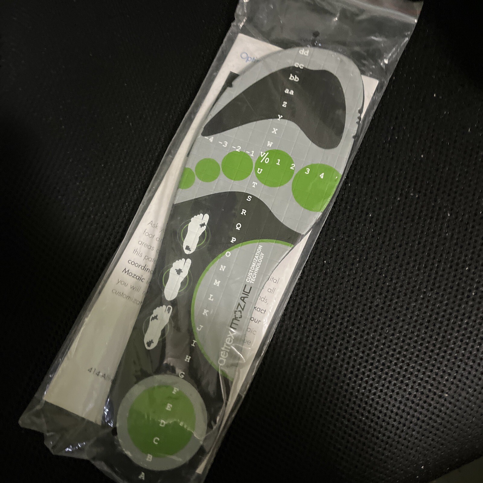 AETREX Mozaic Customizable Shoe Comfort Inserts 11 3/4” Long 4” Wide