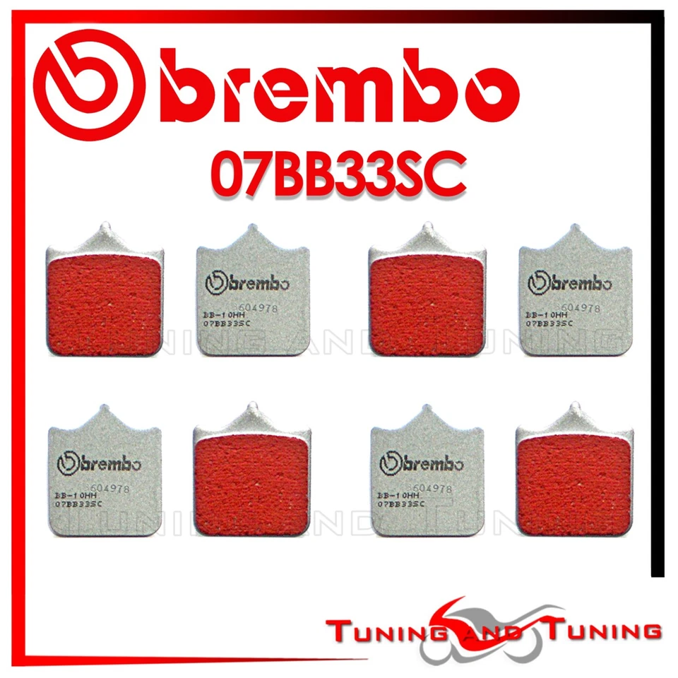 PLAQUETTES DE FREIN BREMBO SC AV 2 PAIRES RACING POUR CAGIVA X-RAPTOR 1000 2003