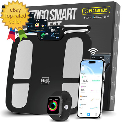 Professional 56 Metrics Smart Body Composition Scale with Wifi, BMI BMR Muscle