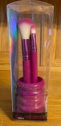 Glam Tools 6 Pc. Cosmetic Brush Set Purple with Holder Makeup Brush Set NEW! - Picture 3 of 10