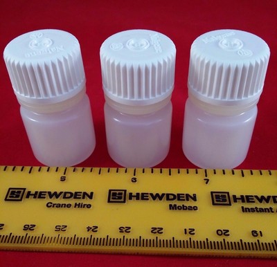8ml kleine Naturkunststoff Auslaufsicher Flaschen/Röhrchen/Fläschchen Schraubverschluss 20,30,40,50   