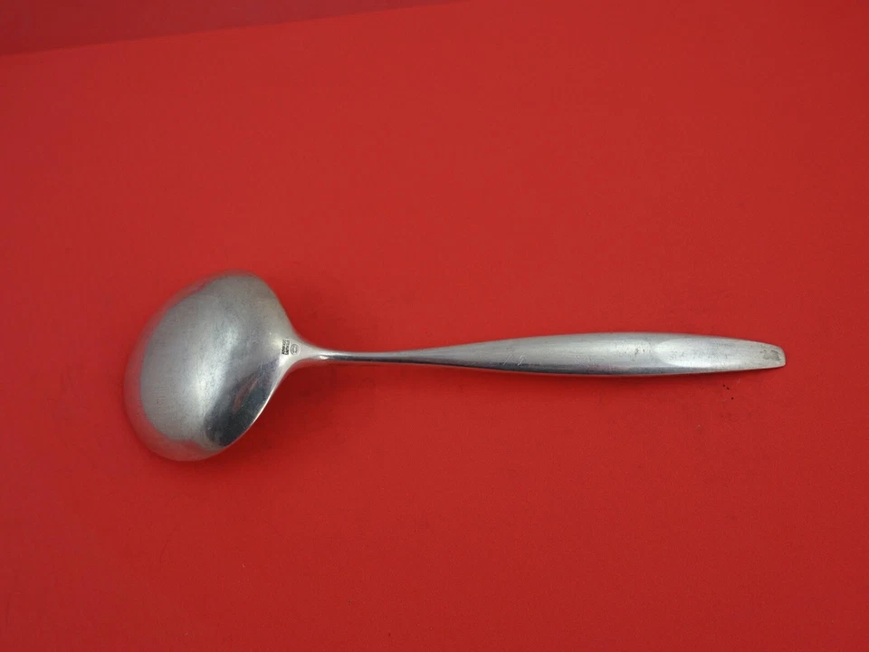 Cuchara para servir ensalada de plata esterlina Cypress de Georg Jensen HH WS 8 1/2" Foto 2 de 2